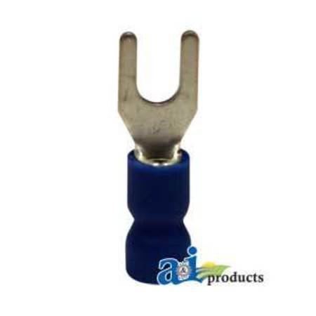 A & I PRODUCTS Spade Terminal, Insulated, Wire Size 16-14, Stud Size #6, 10 Pk 1.75" x4" x1.75" A-R25